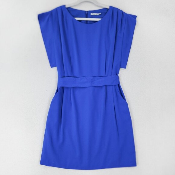 Eliza J Dresses & Skirts - Eliza J Dress Womens 10 Blue Belted Sheath Kimono Business Casual Knee Length